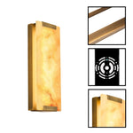 1 Pack Indoor alabaster wall sconces metal modern wall lighting bronze marble wall lamp