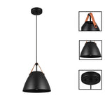 1 Light kitchen light fixture matte black  pendant lights metal adjustable hanging light