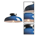 12 inch kitchen lamps metal flush mount light blue ceiling light
