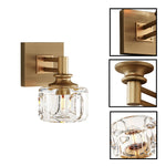 1 light wall sconce metal vanity light brass wall light