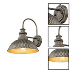 3 pack LEDs lighting metal wall sconce vintage bronze wall lights