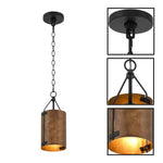 6” Light fixture brown light kitchen metal pendant light
