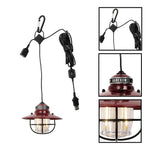 LED hanging light red pendant light alloy steel indoor light