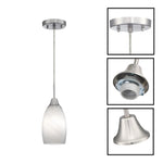 3 Pack dining room lights white hanging light glass pendant light