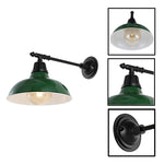 1 Light light sconces green/Black wall light metal light fixture
