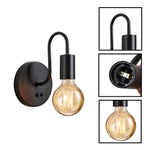 2 set vintage bulb light iron light fixture black dining room light