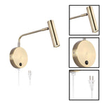 1 pack bedside lighting metal wall lights bronze spot light