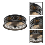 2 light flush mount light glass bedroom light black Corridor light