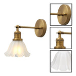 1  Pack wall sconces gold light wall bedroom glass, metal wall lighting