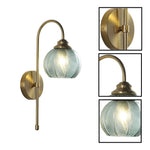 1  Light wall sconces green wall lighting glass, metal wall light fixture