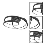 Modern ring light aluminum bathroom light black led ceiling light