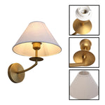 "E26 lighting fixtures gold wall sconce linen, metal wall lights "