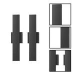 2 pack wall light aluminum iron plastic hallway light black dimmable light