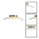 15.74 inch ceiling light metal Living Room white gold  bulb light