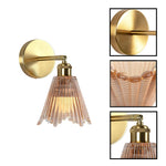 2 pack wall light metal glass light fixture gold wall sconce