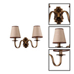 2 light wall sconce metal bulb wall lights gold bedroom lights