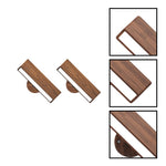 2 pack wall sconce aluminum polycarbonate wood dimmable wall walnut wood wall lights