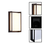 2 Pack Led 3-color light fixtures aluminum porch lights black wall light