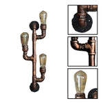 Industrial light bulb bronze light fixture metal wall light
