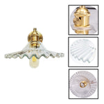 E27  Wall sconce transparent bedroom lamps wall glass wall light
