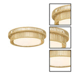 15 w flush mount light metal, rattan kitchen light beige ceiling lights