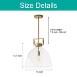 Adjustable kitchen pendants brass/clear vintage pendant lamps metal pendant light