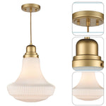 Art deco light fixture gold kitchen light iron pendant light
