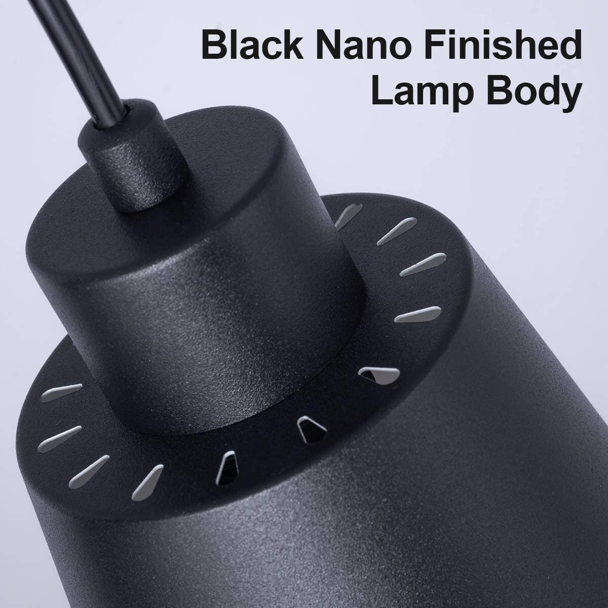 Black kitchen pendant light island modern