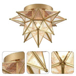 Bohemian ceiling lights gold kitchen light brass, glass, metal hall light