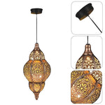 Bohemian lantern light copper solar light metal garden light