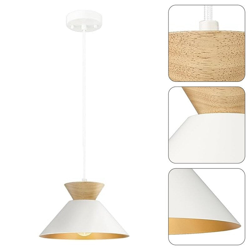 Farmhouse island lights white lights for dining wood,metal pendant light fixtures