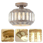 Farmhouse kitchen light brnz light fixture metal ceiling light