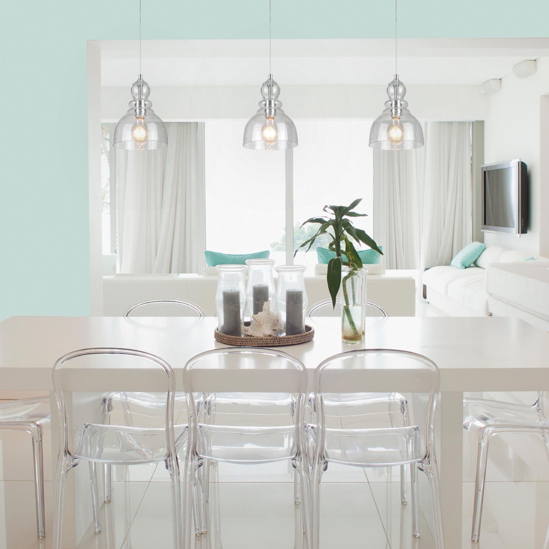 Indoor seeded glass pendant lamp,industrial pendant light