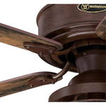 Industrial barnwood ceiling fan with lights LED dimmable kits with cage and remote control