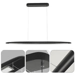 LED pendant light black dining room light wood pool light