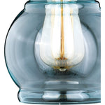Mini Jar glass pendant light fixture modern blue pendant lamp