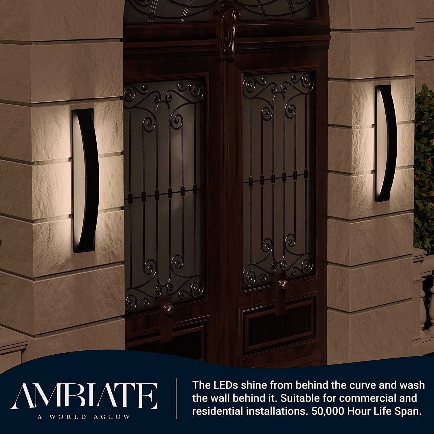 Modern LED wall sconce fixture 12W black wall light wall lightings