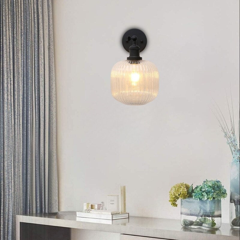 Modern bathroom lights black hallway lights  glass, metal bedroom lights