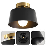 Modern ceiling lighting black flush mount light metal hallway lighting
