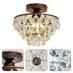 Modern crystal lights bronze chandelier lights metal ceiling light