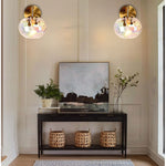 Unique sconce lights gold wall lights glass bathroom lights