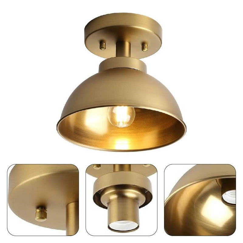Vintage kitchen lights gold mount flush light metal ceiling lights