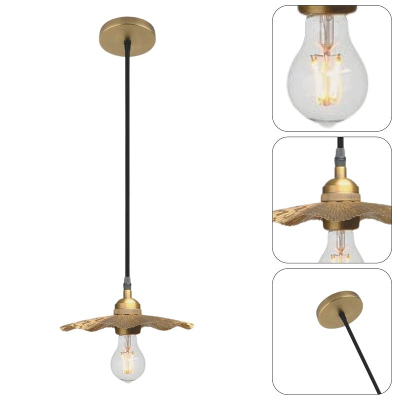 Vintage pendant light brass kitchen light metal dining light