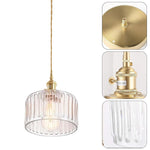 Vintage pendant light gold hanging light glass island lights
