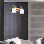 Vintage vanity lights gold sconce lights alloy steel, glass wall lights