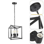 ‎Modern ceiling light black pendant lantern light metal kitchen light