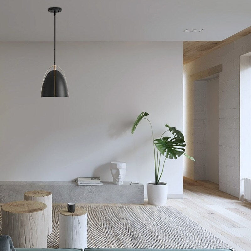 ‎Modern pendant light Black hanging light Metal kitchen ceiling lamp