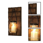 2 Pack wall sconces bronze holder candle wood lighting wall sconce
