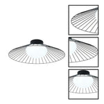 19.7” light bulb glass metal dimmable bulb light black ceiling light