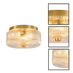 3 Lights bulbs light glass stainless steel ceiling light gold light fixture